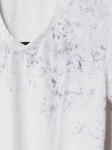 ☆TORNADO MART トルネードマート タックジャガード カットソー 半袖Tシャツ Msize 白×青緑☆_画像2