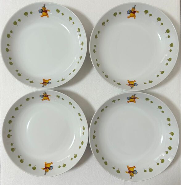 非売品 くまのプーさん パスタ皿 4枚セット セブンイレブンオリジナル