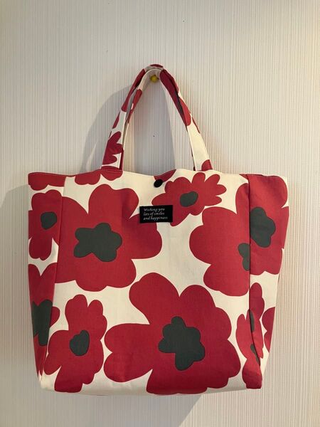 ハンドメイド 2wayトートバッグ 北欧 花柄