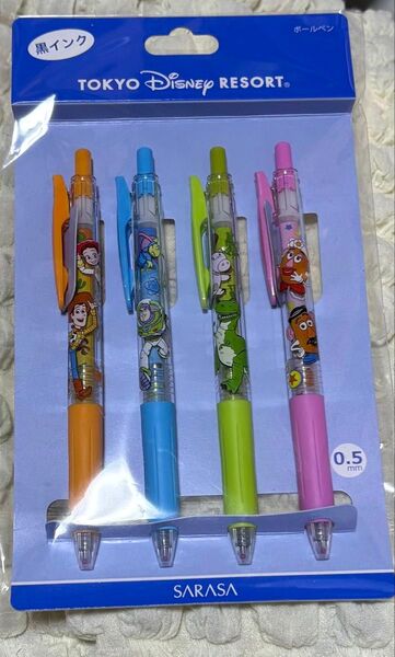 【新品】東京ディズニーリゾート限定 SARASA ボールペン 4色セット トイ・ストーリー