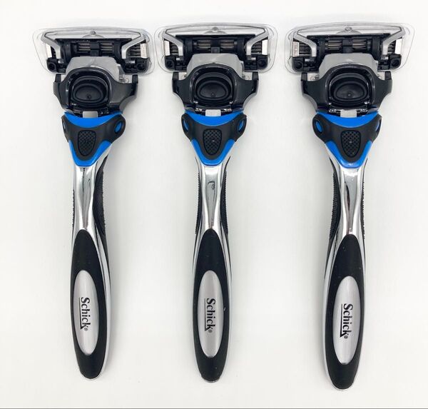 【3個セット】新品 シック 本体(刃付き)ハイドロ5カスタム SCHICK HYDRO5 CUSTOM カミソリ ホルダー 5枚刃