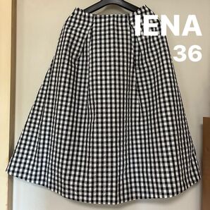 イエナ・ギンガムチエックスカート・美品