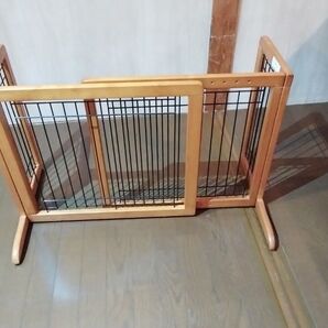 木製ペットゲート 木製ペットフェンス ゲージ 置くだけゲート ゲート フェンス ゲージ 犬 猫 小型犬 中型犬 リッチェル?