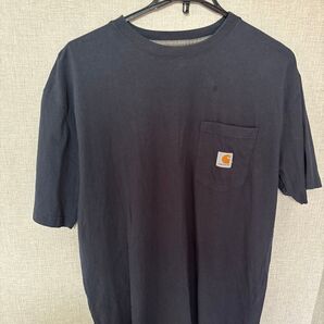 Carhartt ポケットTシャツ ネイビー L