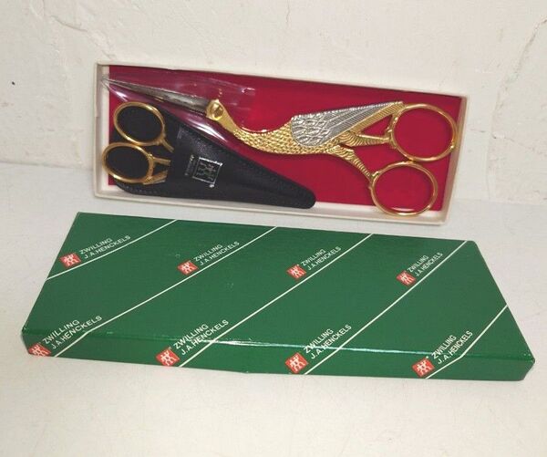 【未使用2本】HENCKELSヘンケルス ツヴィリング 鶴 シザーセット SCISSORS ハサミ鋏はさみ