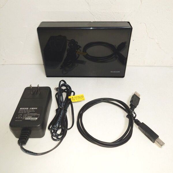 ELECOMエレコム 3TB 外付けハードディスク ELD-QEN030UBK 黒
