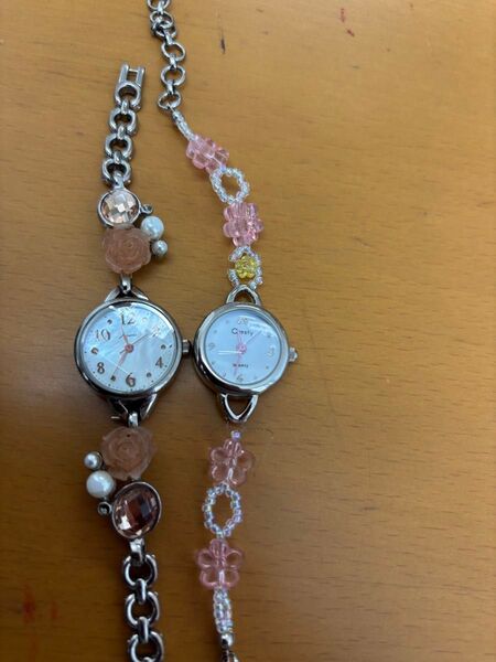 稼働品☆ブレスレットな腕時計!可愛い