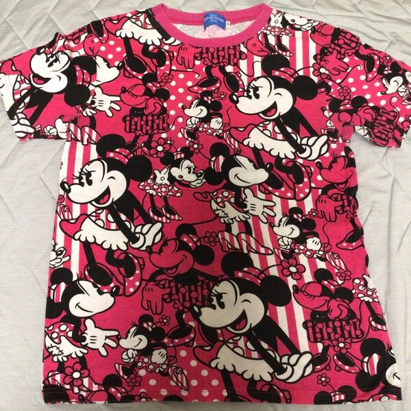 半袖Tシャツ 半袖 総柄 Tシャツ ディズニー ディズニーリゾート ディズニーランド ディズニーシー ミニー