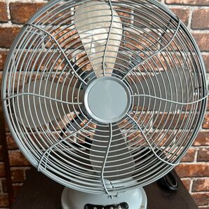 扇風機ハモサ レトロファン HERMOSA RETORO FAN TABLE 首振り 風量3段階サーキュレーター (サックス)