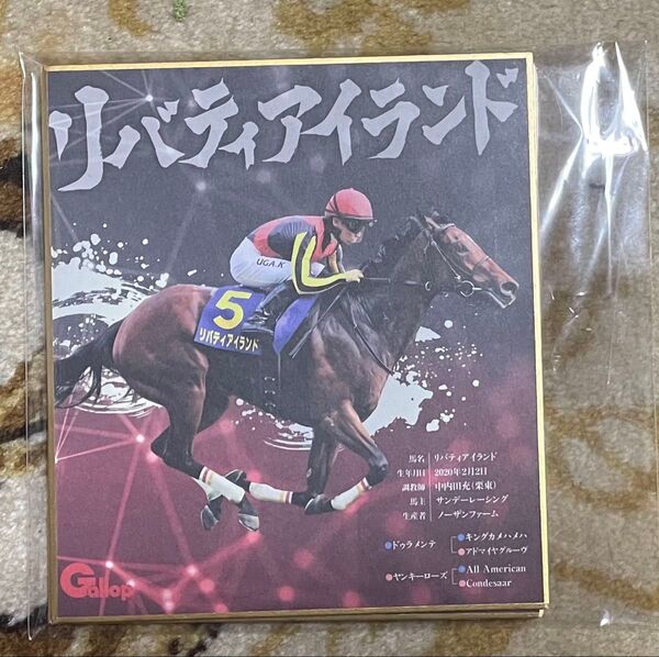 リバティアイランド 色紙 競馬