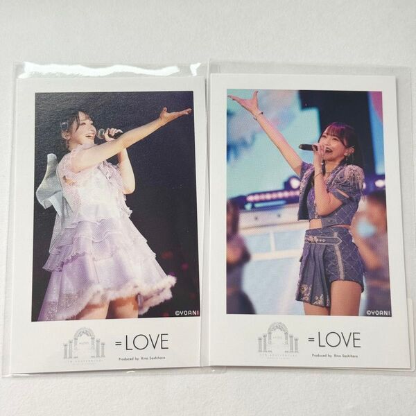 イコラブ =LOVE 5周年 ラッフル ミニフォト トレカ 野口衣織 佐々木舞香