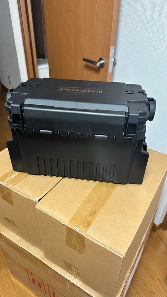 タックルボックス 黒 大きめ 2段 バス釣り ルアー ボート