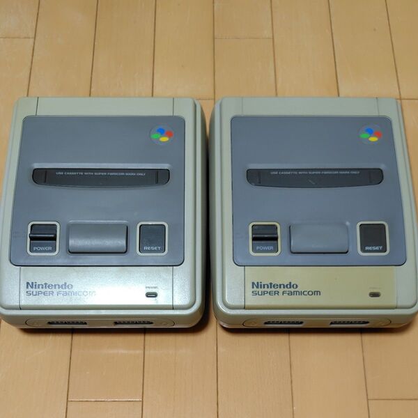 スーパーファミコン 本体 2個 セット 通電確認済 ジャンク Nintendo 任天堂