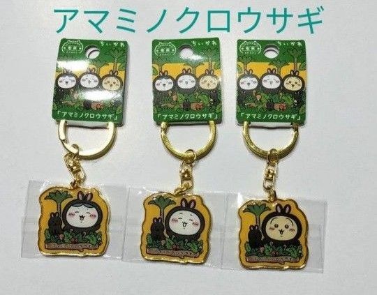 ご当地 ちいかわ ダイカットキーホルダー 鹿児島県 奄美限定 アマミノクロウサギ ちいかわ ハチワレ うさぎ 3個セット