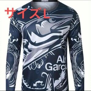 フィッシングウェア サイクリングウェア スポーツウェア 速乾 通気性 快適 UVカット ラッシュガード 日本サイズL