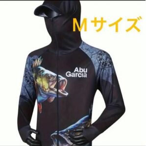 フィッシングウェアスポーツウェア フード フェイスガード付 速乾 通気性 快適 UVカット ラッシュガードM