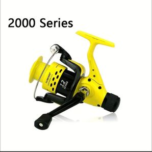 YUMOSHI シリーズ 2000スピニングリール、5.5:1ギア比、電気メッキヘッドフィッシングリール、フィッシング 2000番