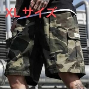 メンズ カモフラ 迷彩柄 カーゴパンツ ハーフパンツ ショートパンツ ハーフカーゴ マルチポケット タウン レジャー アウトドア
