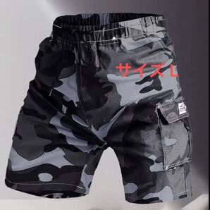 メンズ カモフラ 迷彩柄 カーゴパンツ ハーフパンツ ショートパンツ ハーフカーゴ マルチポケット タウン レジャー アウトドア
