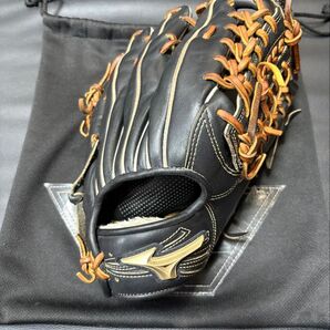 ミズノ 軟式グローブ グラブ グローバルエリート H Selection02+ プラス 外野手用 サイズ16N ブラック 右投げ
