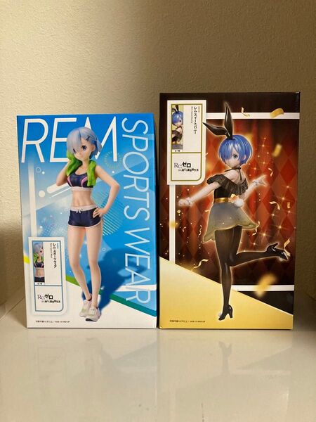 【未開封】Re:ゼロから始める異世界生活 レム スイートバニー スポーツウェア フィギュア 2個セット