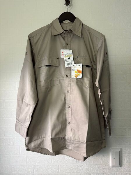 ワークシャツ 作業服 作業着 ユニフォーム 春夏用 作業服 作業着 シャツ 長袖シャツ 長袖 半袖 仕事用 新品 M