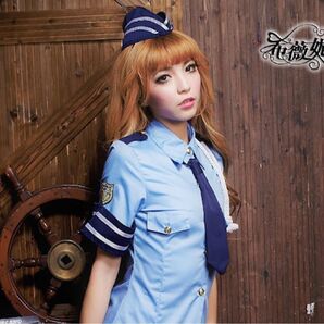 ポリス コスプレ ハロウィン 衣装 警察官 制服 レディース セクシー ミニスカート Sサイズ