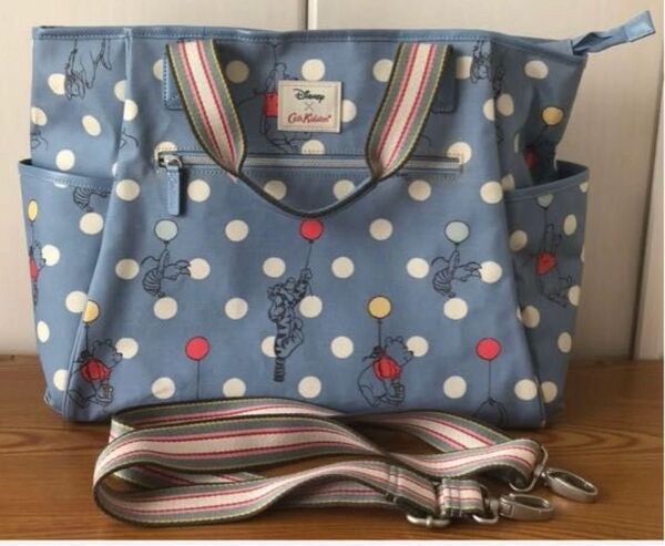 Cath Kidston キャスキッドソン ディズニー キャリーオールナッピーバッグ プーさん マザーズバッグ ショルダーバッグ