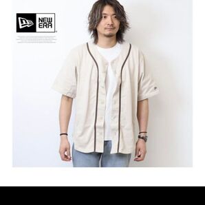 人気 ニューエラ ベースボールシャツ ストーン オーバーサイズ 美品 L