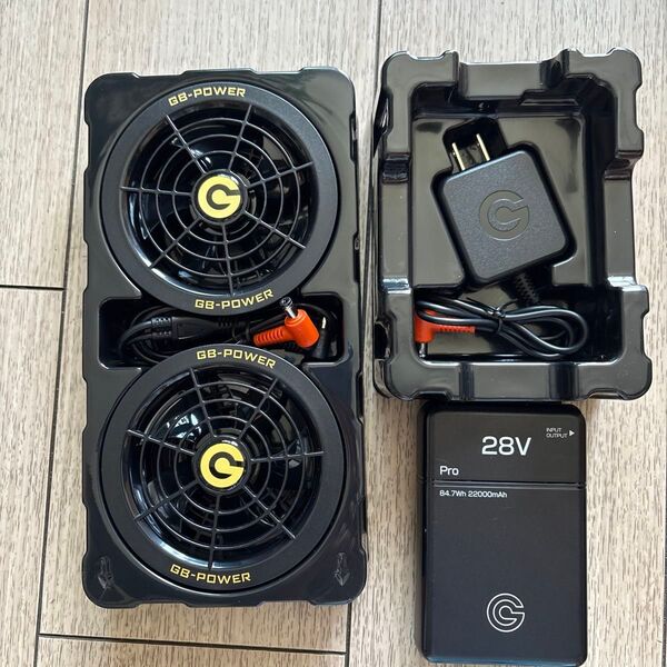 長信ジャパン GF1 28V対応ファンセット GB-POWER ファン付作業着用 Cyoshin Japan