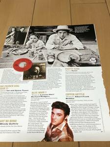 BOB DYLAN　切り抜き　2015年　当時物　ELVIS Woody Guthrie 