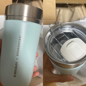 スタンレー コラボ 新品箱付き スタバ スターバックス ライトブルー 473ml 水色