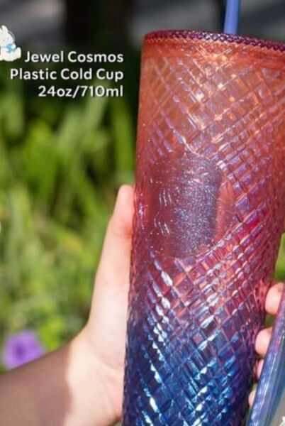 710ml 紫 パープル スターバックス スタバ ロゴコールドカップ タンブラー グラデーション グラデ 大容量 アメリカ 海外