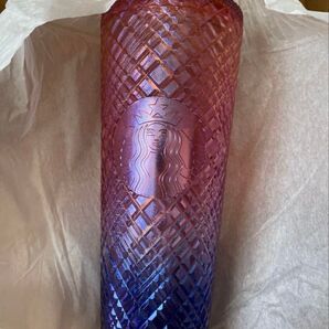 710ml 紫 パープル スターバックス スタバ ロゴコールドカップ タンブラー グラデーション グラデ 大容量 アメリカ 海外