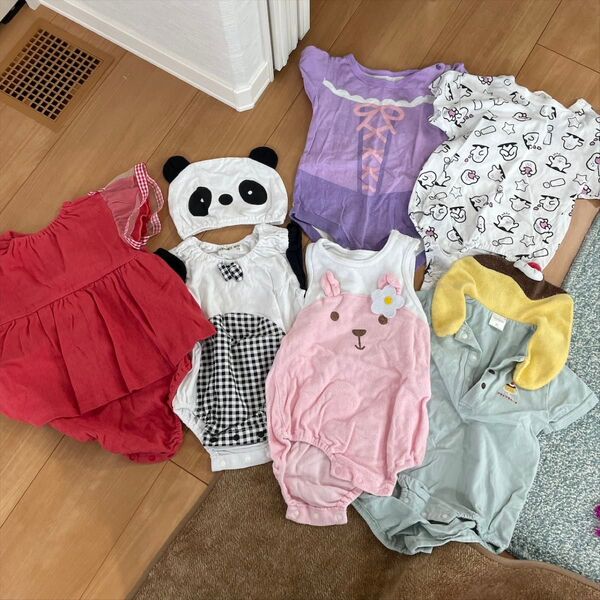 ベビー服セット(ロンパース・カバーオール) 6点セット 70-80cm