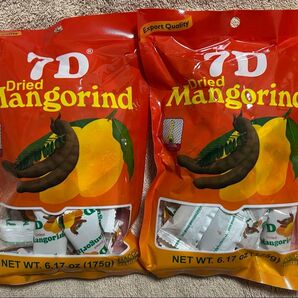 7D Dried Mangorind ドライマンゴリンド 175g×2袋 フィリピン 東南アジア フルーツ トロピカル タマリンド