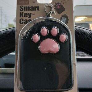 【新品】ME3763 肉球スマートキーケース ぷにっ ネコ