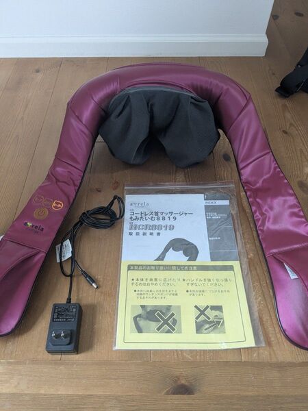 awrela コードレス首マッサージャー もみたいむ MCR8819 ピンク