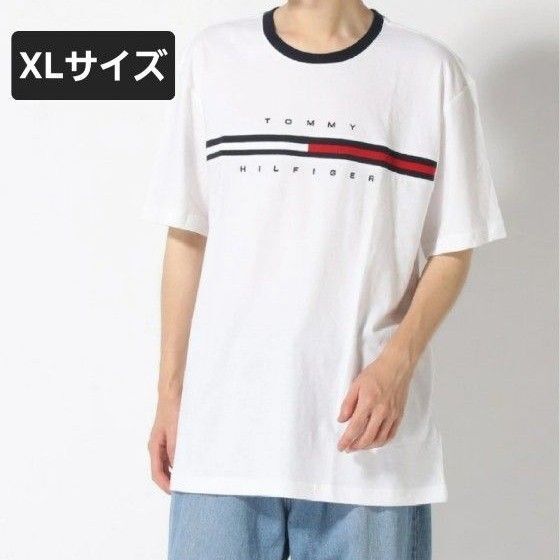 TOMMY HILFIGER トミーヒルフィガー 半袖 Tシャツ カットソー 白 ホワイト