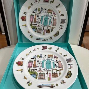 お値下げ!5500円→5000円 Tiffany プレート 2枚セット 未使用品 ティファニー 5th AVENUE