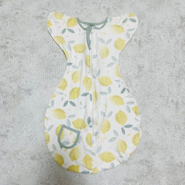 スワドル おくるみ レモン柄 Sサイズ 新生児 赤ちゃん スリーパー 夜泣き