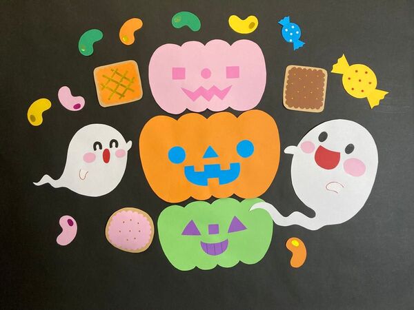 ハロウィンのかぼちゃ壁面装飾