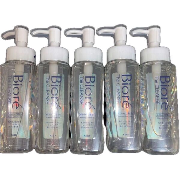 5本セット 裏紙なし ビオレ ザ クレンズ オイルメイク落とし 本体 190ml