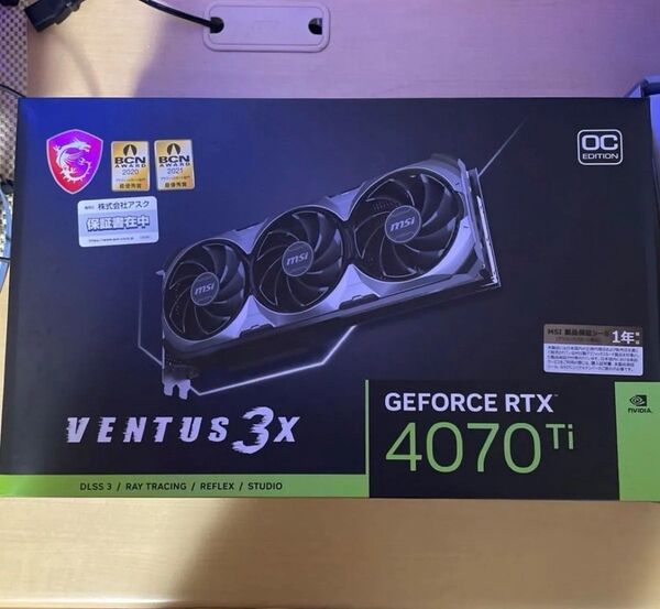 【中古美品】MSI GeForce RTX 4070ti