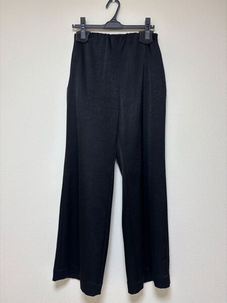 ENOF ace straight pants ブラック サイズL イナフ アセテート パンツ