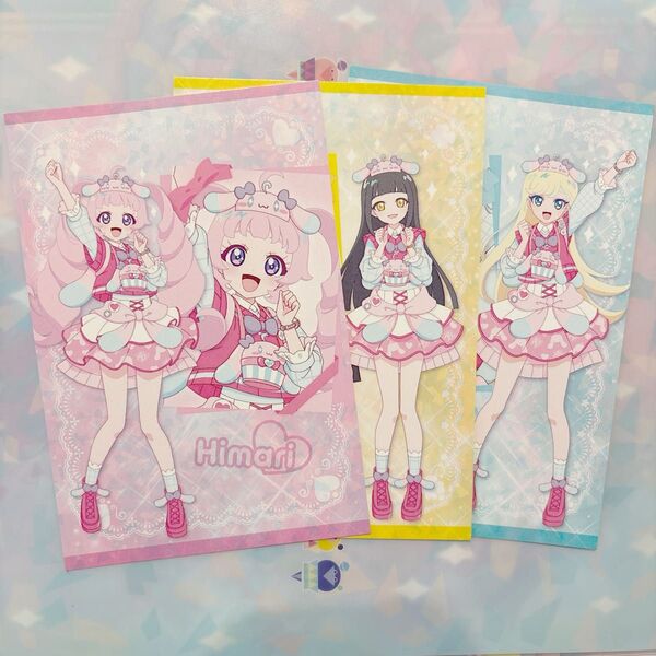 アイプリワールド2025 ポストカード トレーディング 缶バッジ クリアしおり プリパシャ