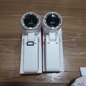 2025 ハンディファン ホワイト USB充電式 2台.