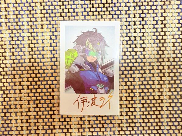 にじさんじ 伊波ライ チェキ風カード レア サイン 箔押し デビュー ウェルカム welcome