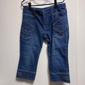 8分丈のデニム