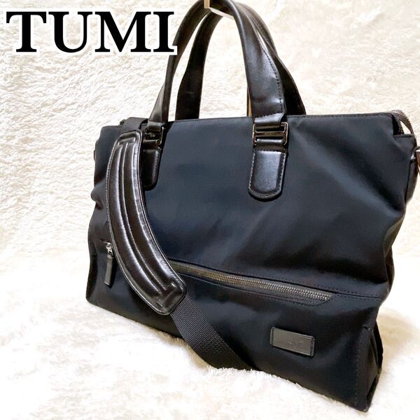 TUMI 66003D トゥミ ビジネスバッグ ブリーフケース ショルダーバッグ 2way ナイロン レザー ブラック A4収納可